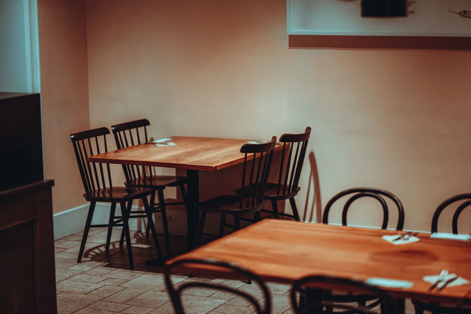 Restaurant dining room cleaning