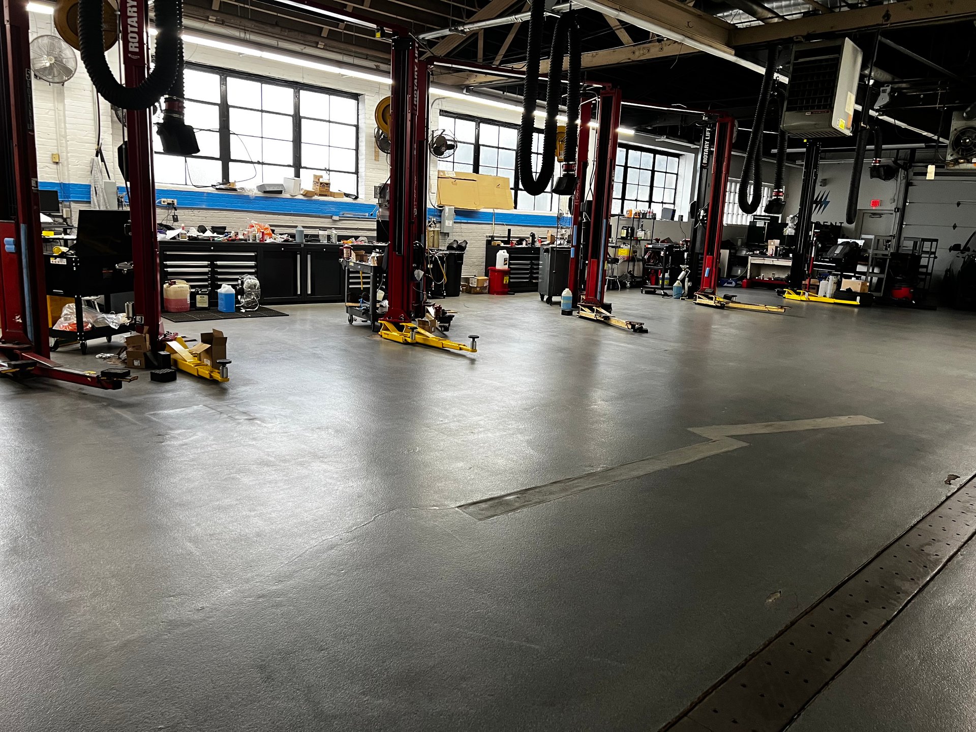 Auto dealership showroom cleaning